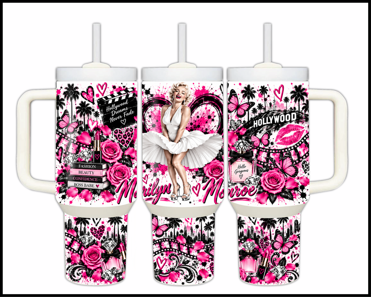 Marilyn Monroe Inspired Stainless Steel Big Guzzler Tumbler (1935)