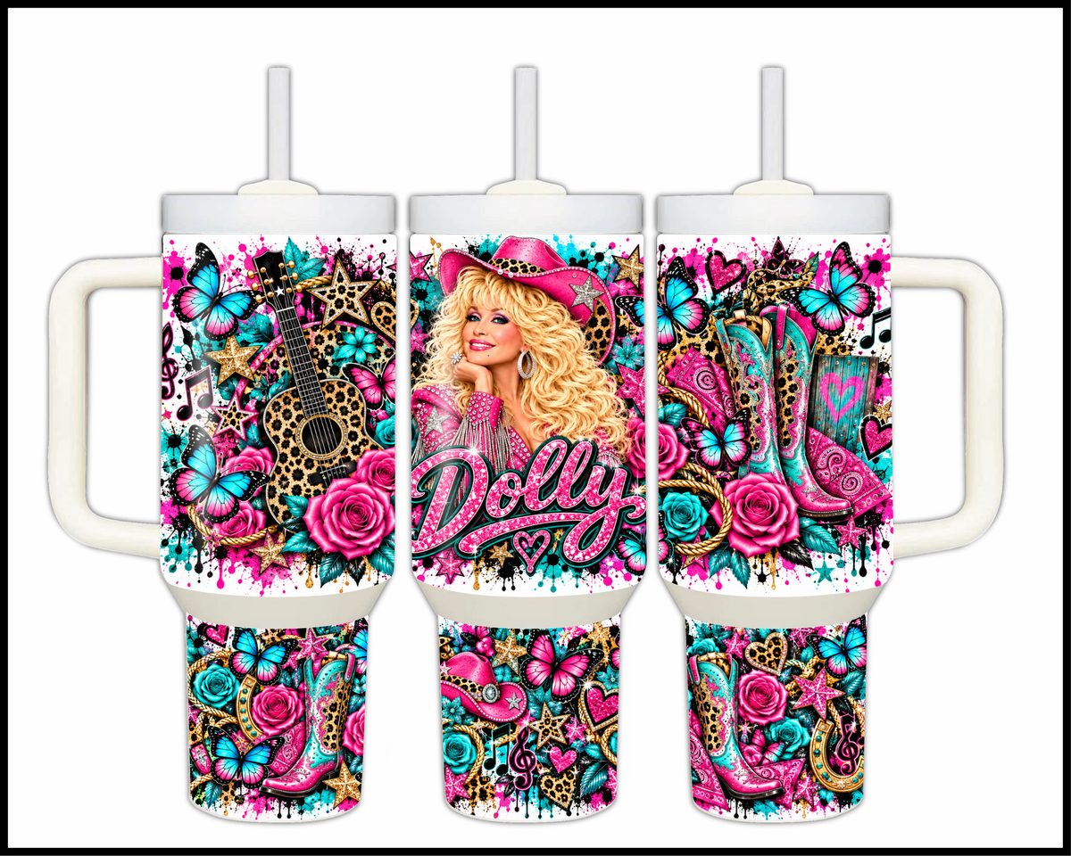 Dolly Parton Inspired Stainless Steel Big Guzzler Tumbler (1936)