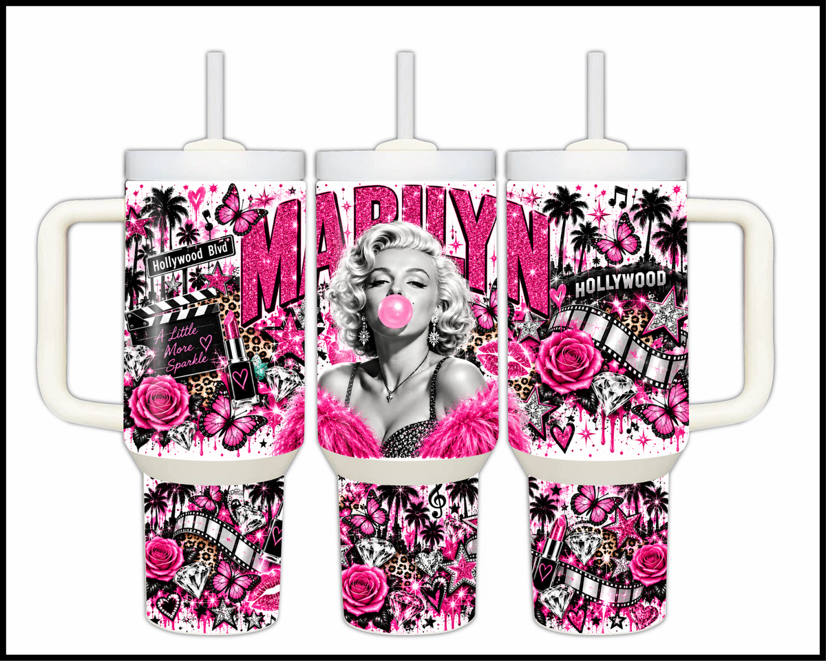 Marilyn Monroe Inspired Stainless Steel Big Guzzler Tumbler (1937)