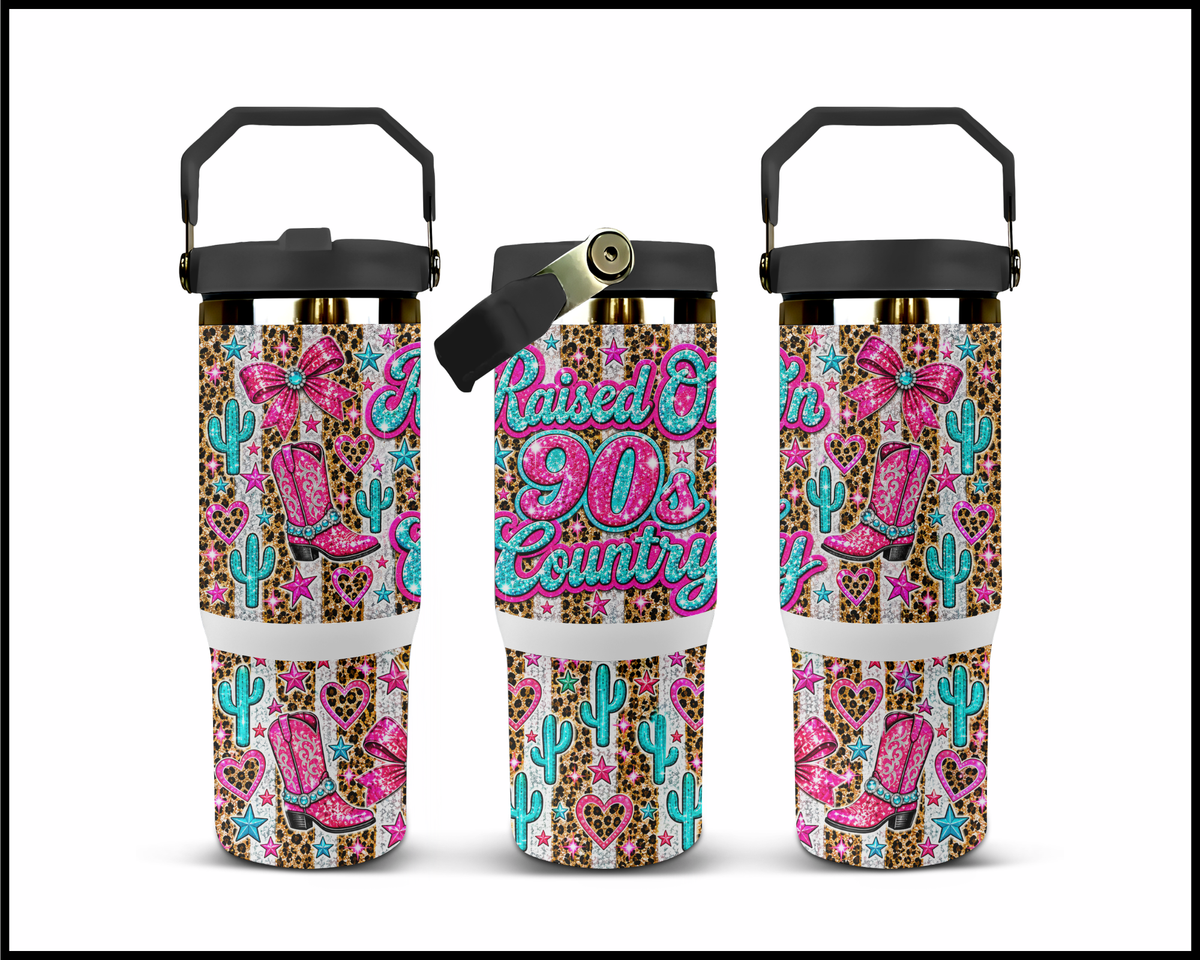 Raised On 90's Country Stainless Steel Big Guzzler Tumbler (1940)