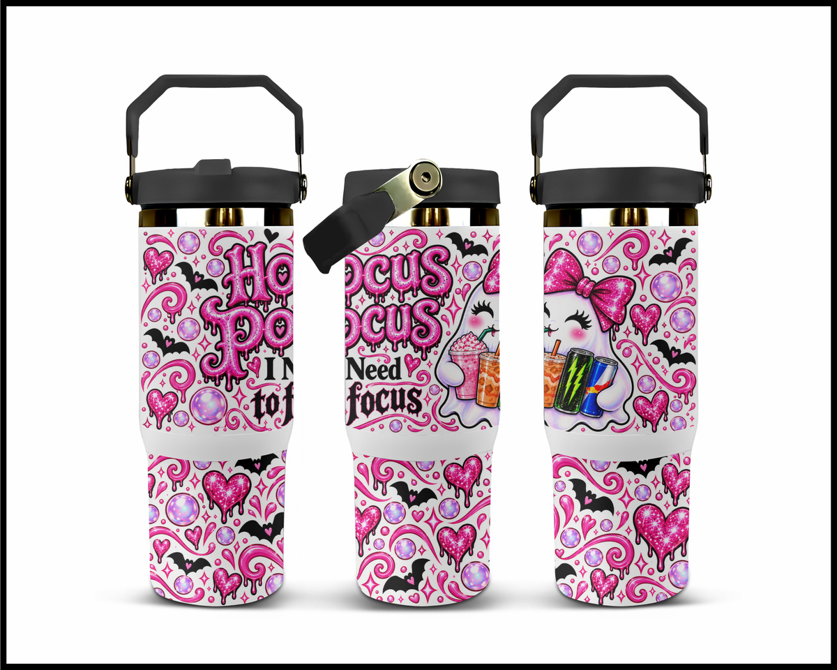 Hocus Pocus, I Need To Focus Stainless Steel Big Guzzler Tumbler (1945)