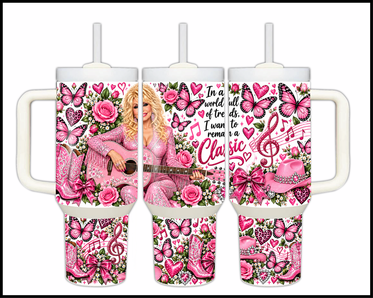 Dolly Parton Inspired Stainless Steel Big Guzzler Tumbler (1946)