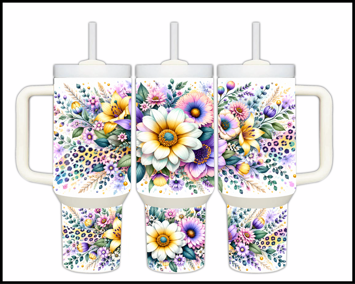 Springtime Splendor Stainless Steel Big Guzzler Tumbler (1957)