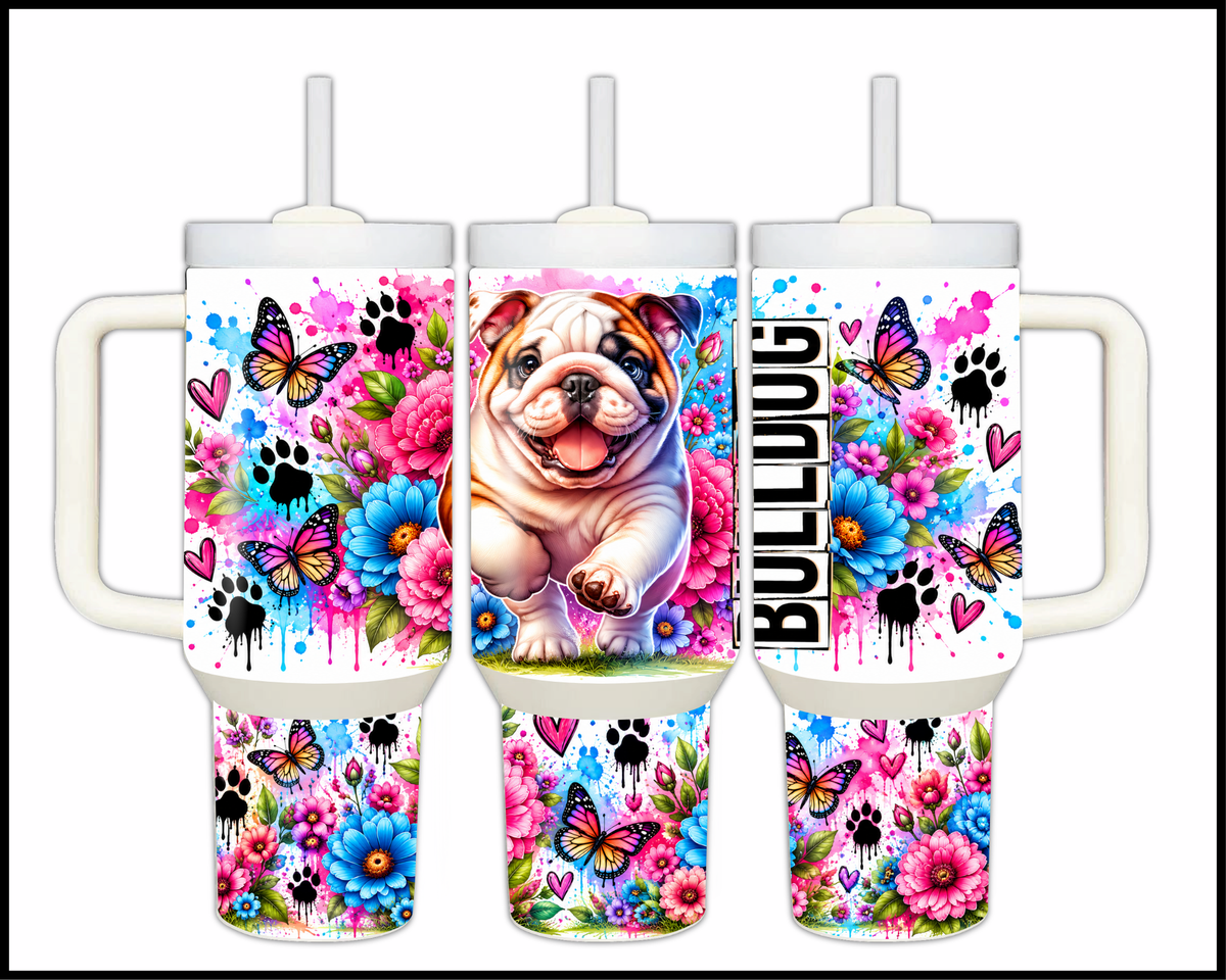 Blooming Bulldog Stainless Steel Big Guzzler Tumbler (1963)