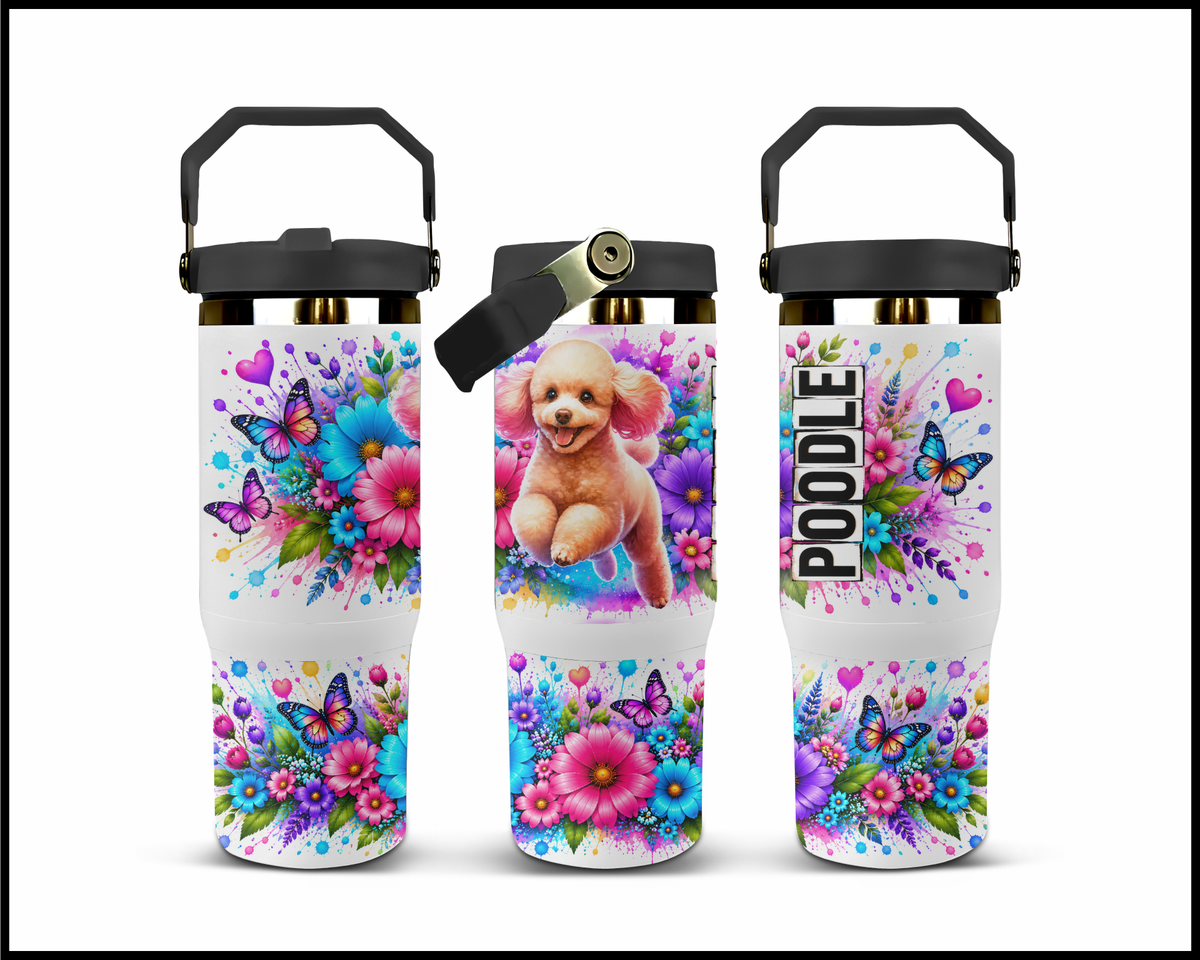 Blooming Poodle Stainless Steel Big Guzzler Tumbler (1978)