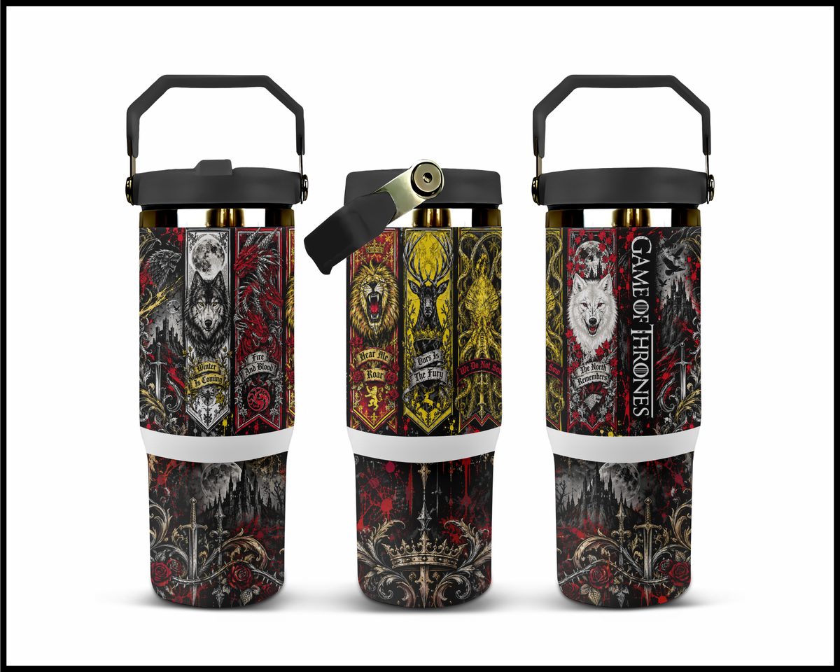 Game Of Thrones Inspired Stainless Steel Big Guzzler Tumbler (1987)