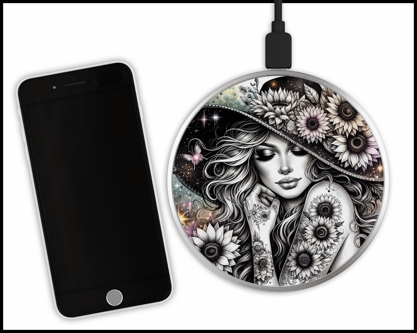 She Is Grace Sublimated Wireless Phone Charger (269)