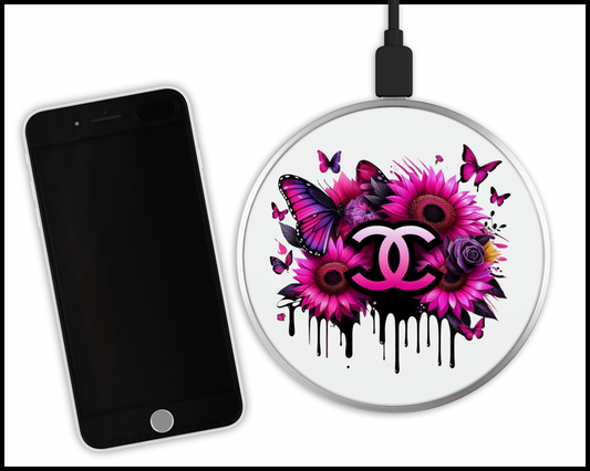 Chanel Inspired Sublimated Wireless Phone Charger (319)