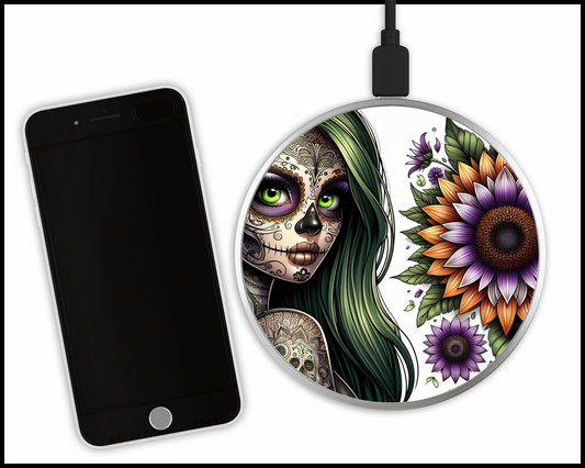 Mandala Women Sublimated Wireless Phone Charger (169)