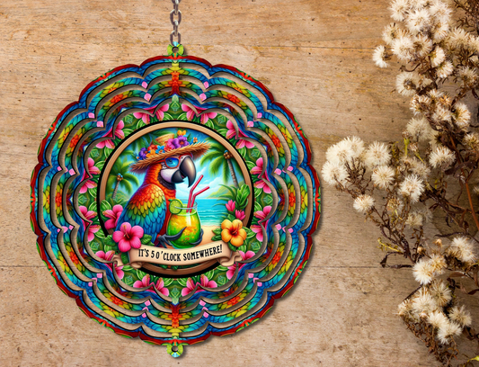 It's Five O'Clock Somewhere Wind Spinner (219)