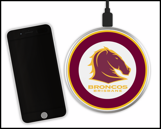 Brisbane Broncos Sublimated Wireless Phone Charger