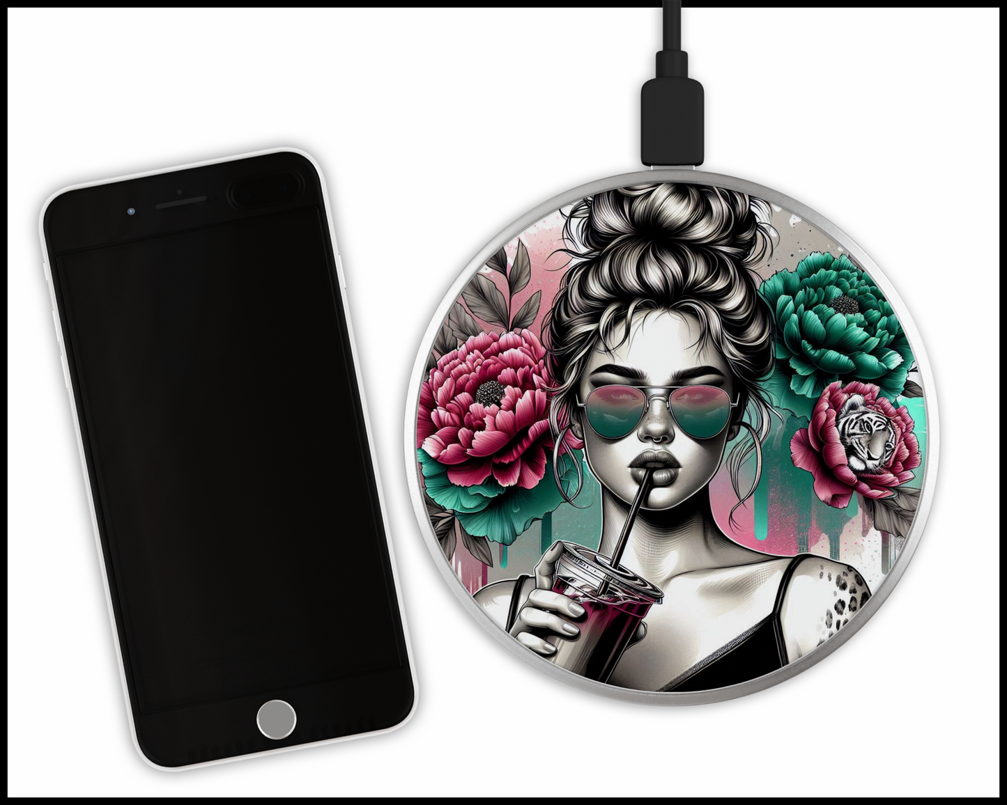 Sexy Bad Ars@ Sublimated Wireless Phone Charger (091)