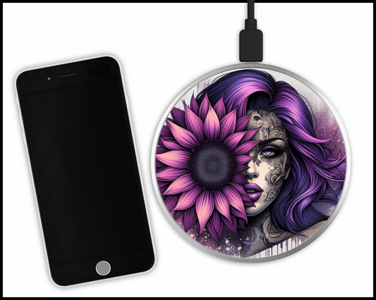 Mandala Women Sublimated Wireless Phone Charger (151)