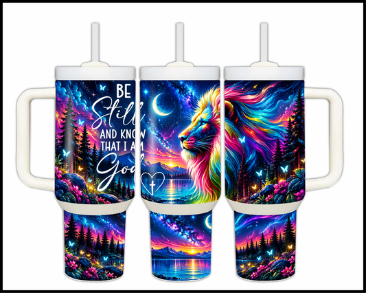 Be Still & Know That I Am God Stainless Steel Big Guzzler Tumbler (2005)