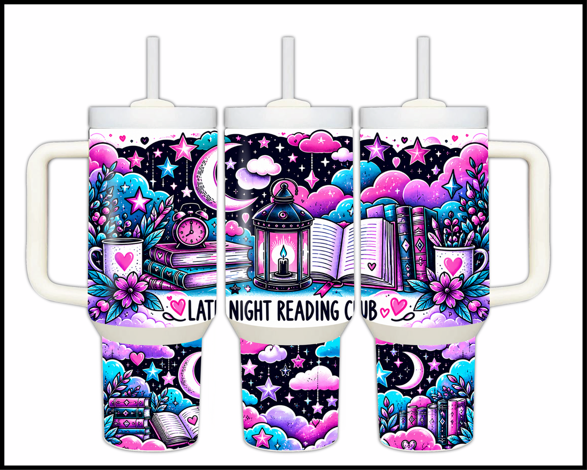 Late Night Reading Stainless Steel Big Guzzler Tumbler (2013)