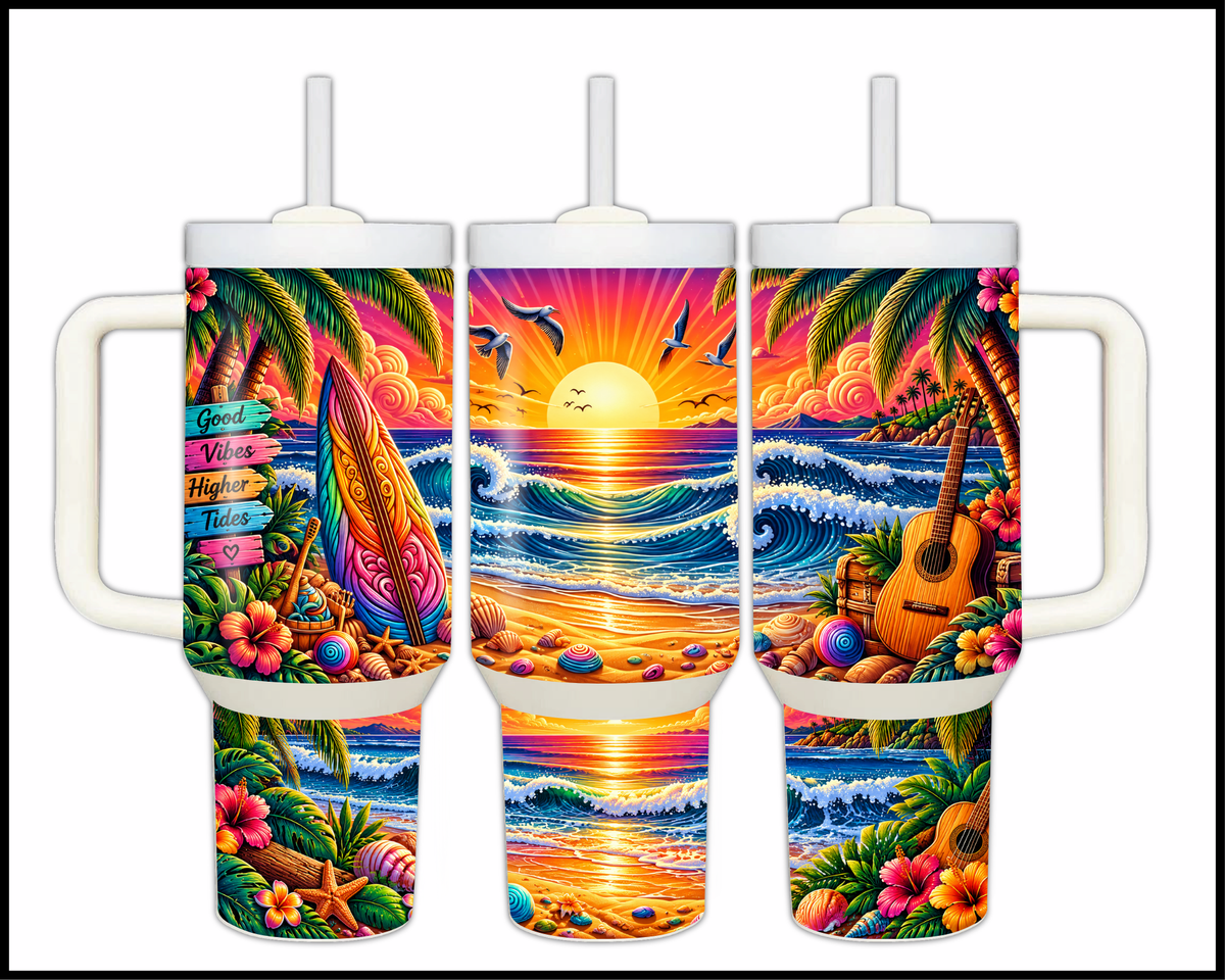 Strum & Surf Vibe Stainless Steel Big Guzzler Tumbler (2027)
