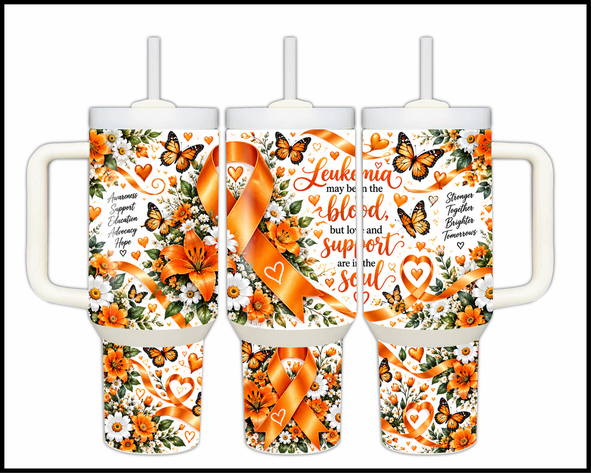 Leukemia awareness Stainless Steel Big Guzzler Tumbler (2049)