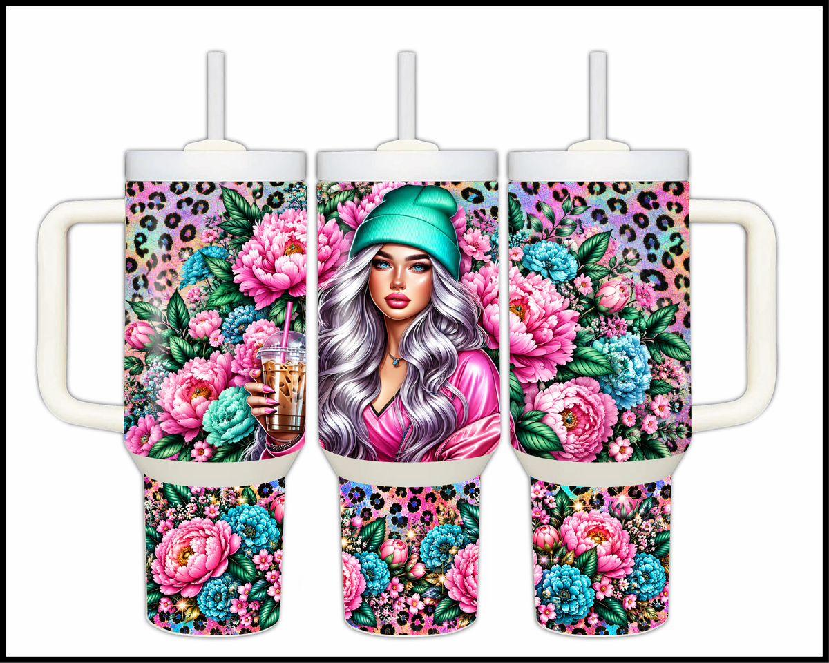 Looks Like A Doll Plays Like A Boss Stainless Steel Big Guzzler Tumbler (2056)