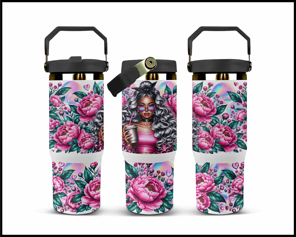 Wild Hearts Can't Be Tamed But They Can Be Caffeinated Stainless Steel Big Guzzler Tumbler (2057)
