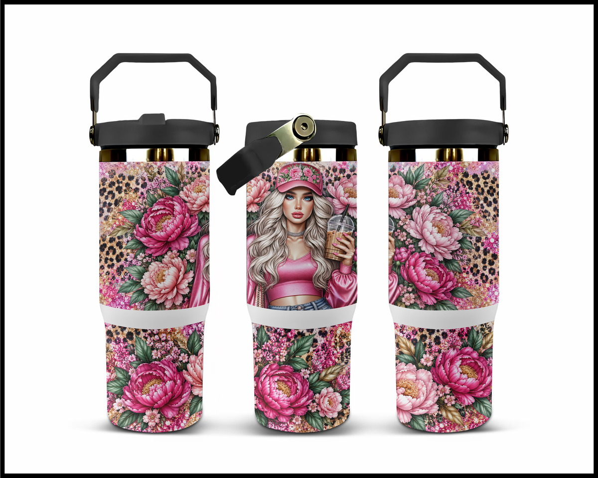 Leopard Is My Favorite Neutral and Spicy Is My Favorite Mood Stainless Steel Big Guzzler Tumbler (2062)