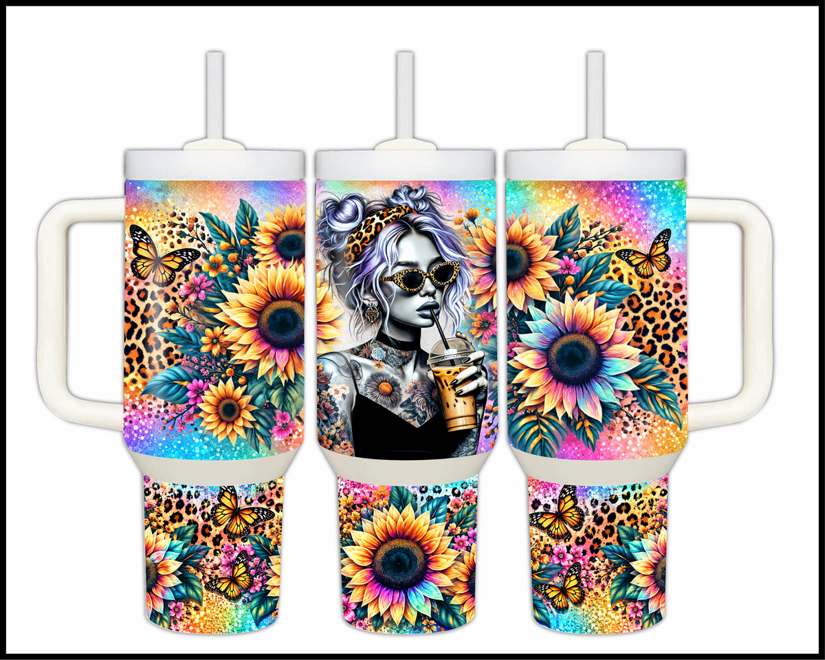 Too Hot For A Regular Cup Stainless Steel Big Guzzler Tumbler (2064)