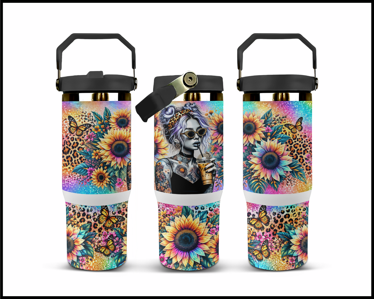 Too Hot For A Regular Cup Stainless Steel Big Guzzler Tumbler (2064)