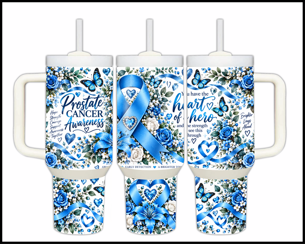 Prostate Cancer Awareness Stainless Steel Big Guzzler Tumbler (2066)