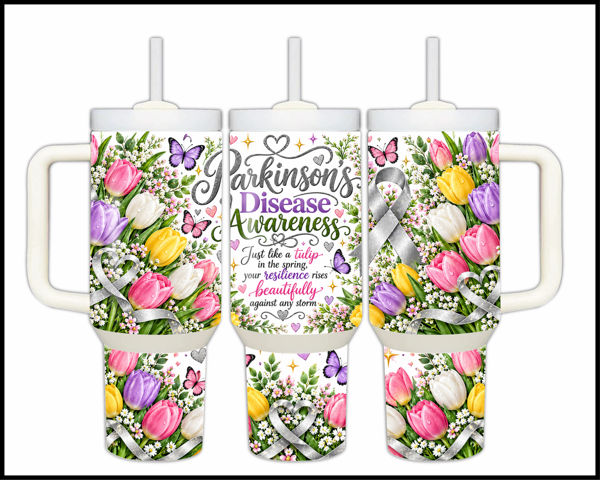 Parkinson's Disease Awareness Stainless Steel Big Guzzler Tumbler (2075)