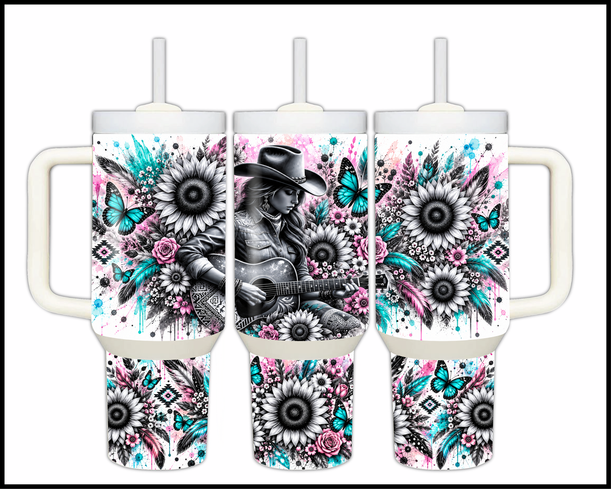 Just A Small Town Girl Stainless Steel Big Guzzler Tumbler (2079)