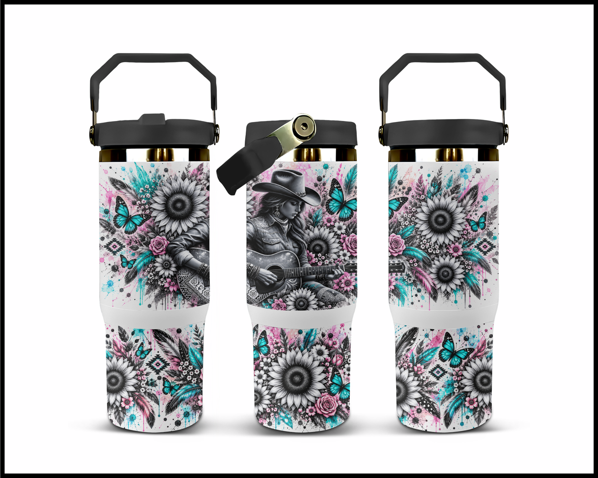 Just A Small Town Girl Stainless Steel Big Guzzler Tumbler (2079)