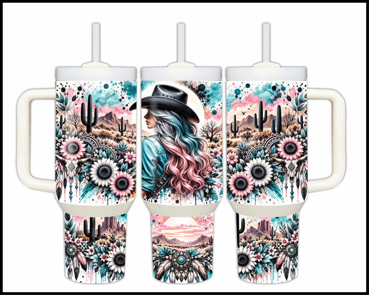 My Heart Beats To The Rhythm Of Hooves Stainless Steel Big Guzzler Tumbler (2082)