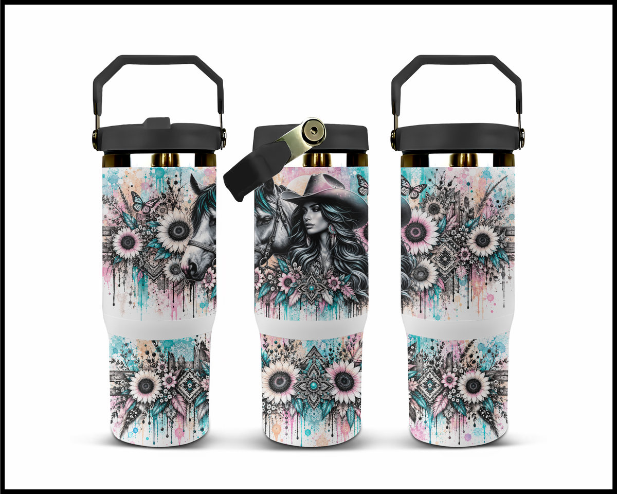 Southern By The Grace Of God Stainless Steel Big Guzzler Tumbler (2083)