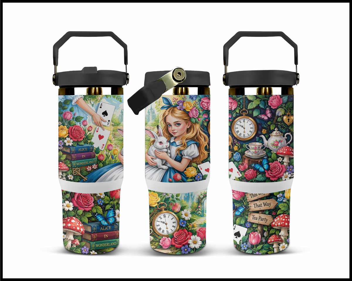 Curiouser & Cute Stainless Steel Big Guzzler Tumbler (2085)