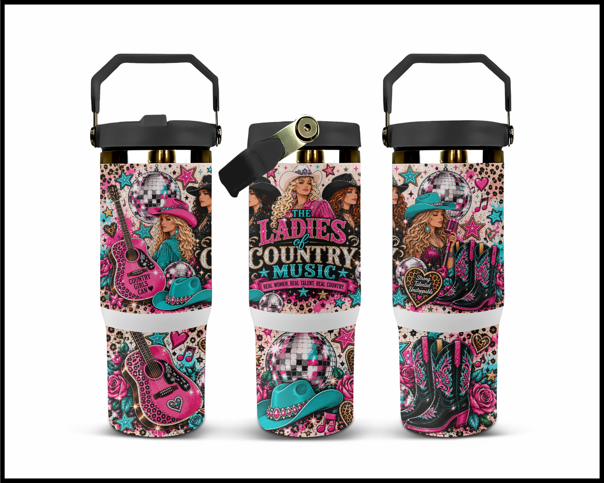 Ladies Of Country Music Stainless Steel Big Guzzler Tumbler (2092)