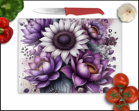 Floral Sublimated Cutting Board (079)