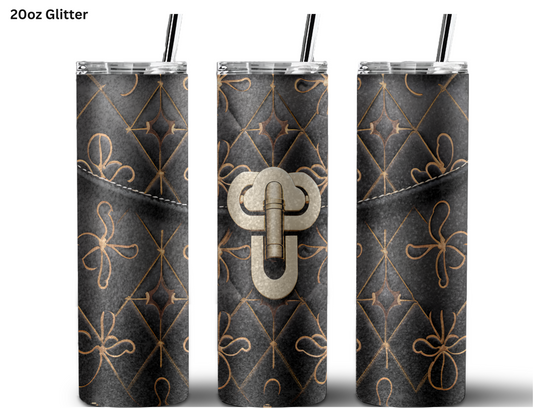 Leather Purse Inspired Tumbler