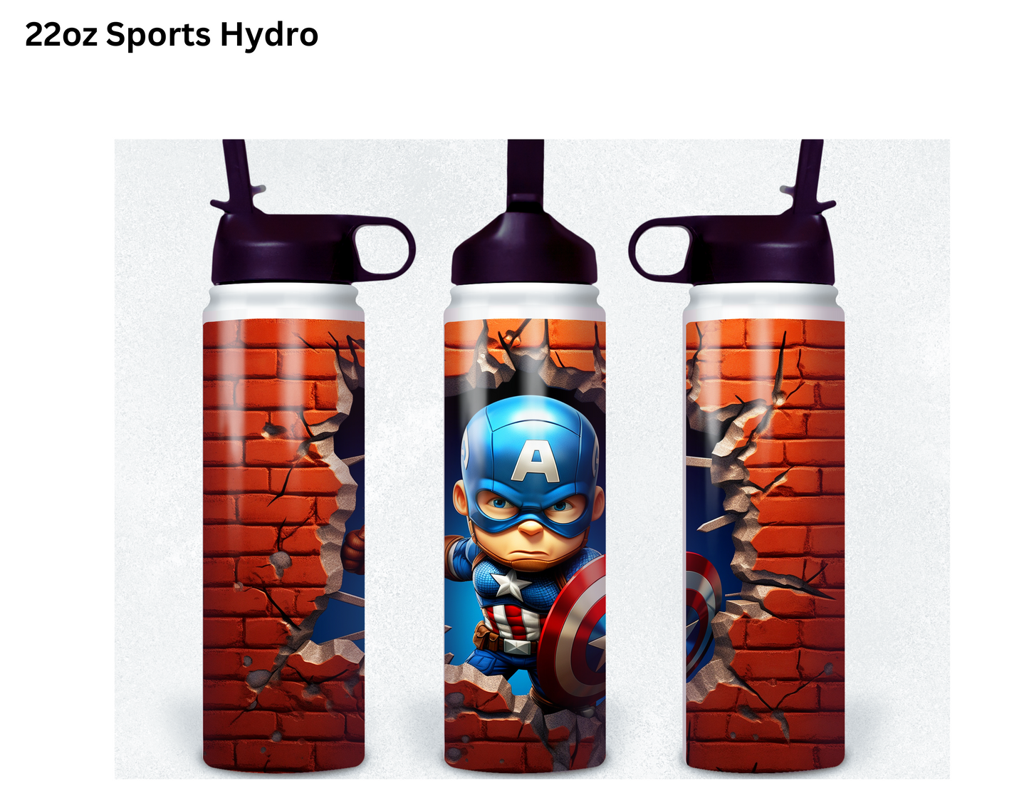 Baby Captain America Wall Break Tumbler