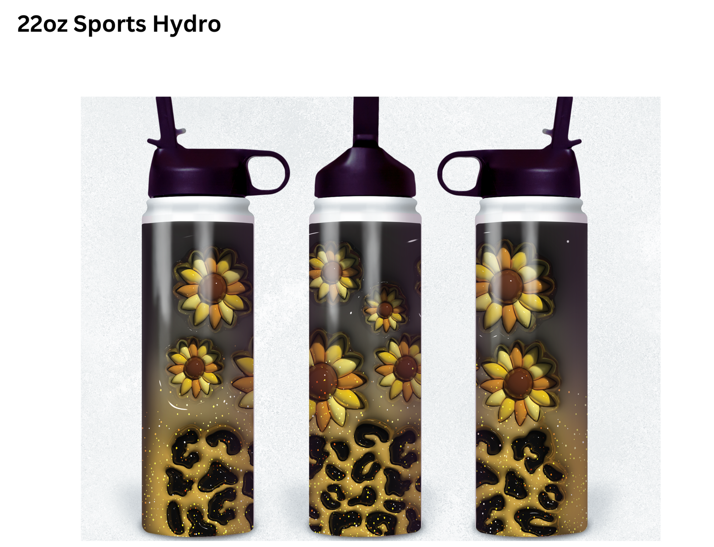 Puff Sunflowers Tumbler