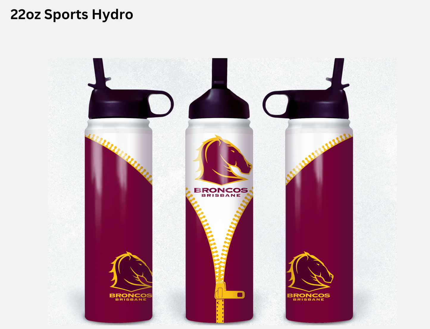 Brisbane Broncos NRL Zip Tumbler