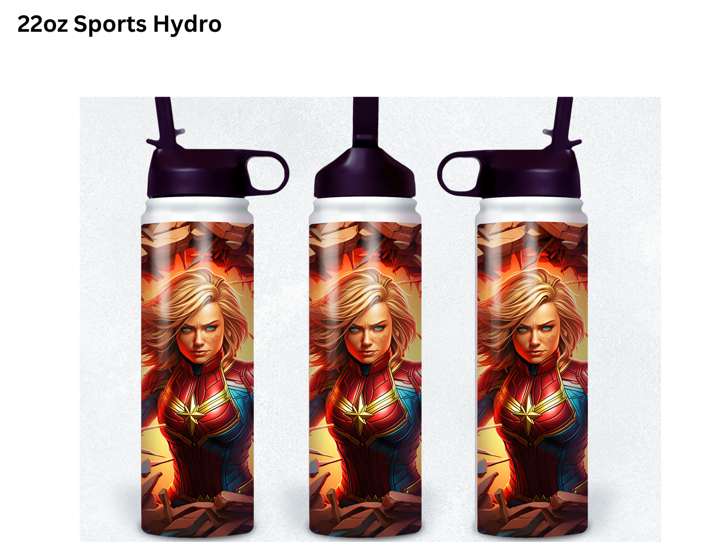 Captain Marvel Wall Break Tumbler