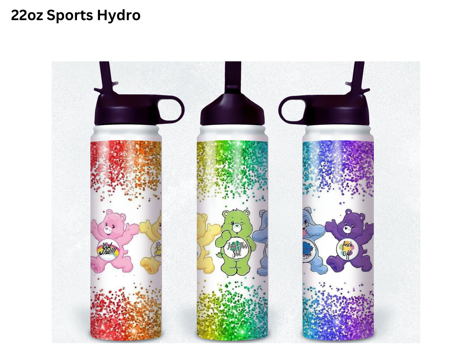 Naughty Care Bears Tumbler