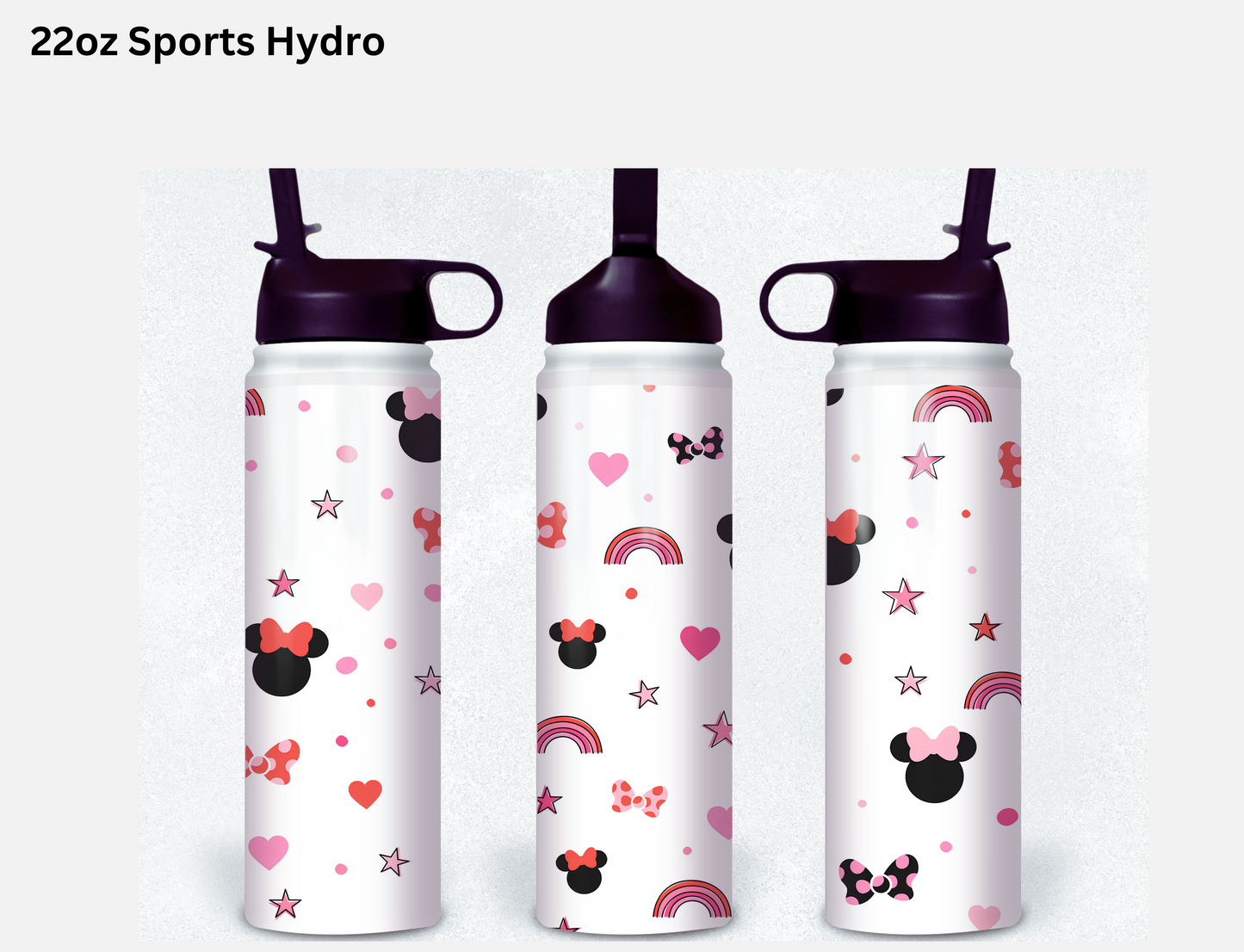 Minnie & Rainbows  Wrap Tumbler