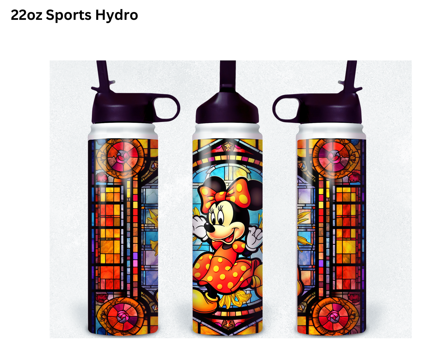 Minnie Stained Glass Tumbler