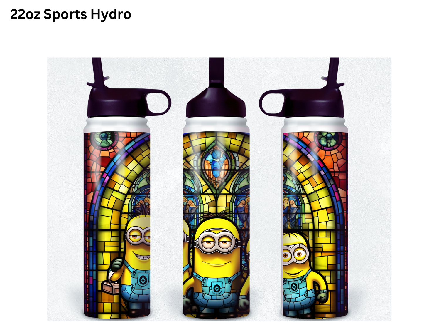 Minions Stained Glass Tumbler