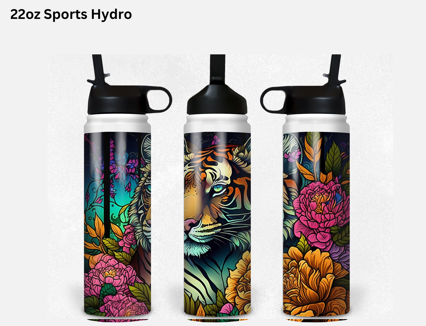 Floral Tiger Tumbler