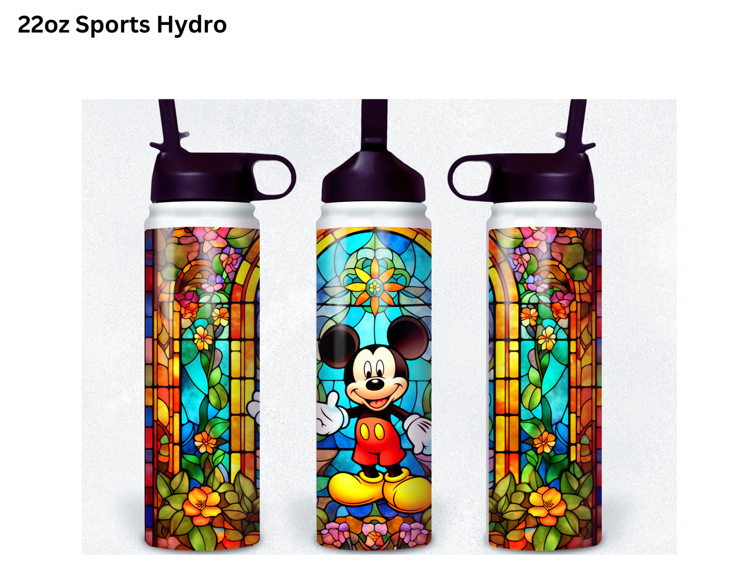 Mickey Stained Glass Tumbler