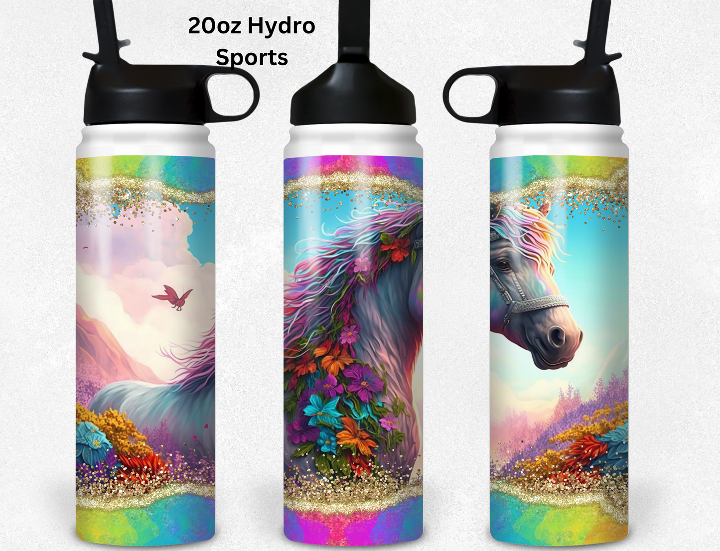 Colorful Horse Tumbler