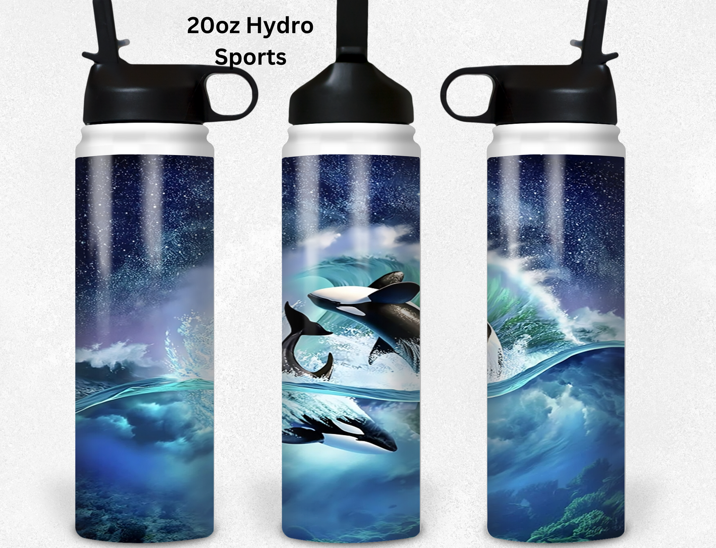 Midnight Orcas Tumbler