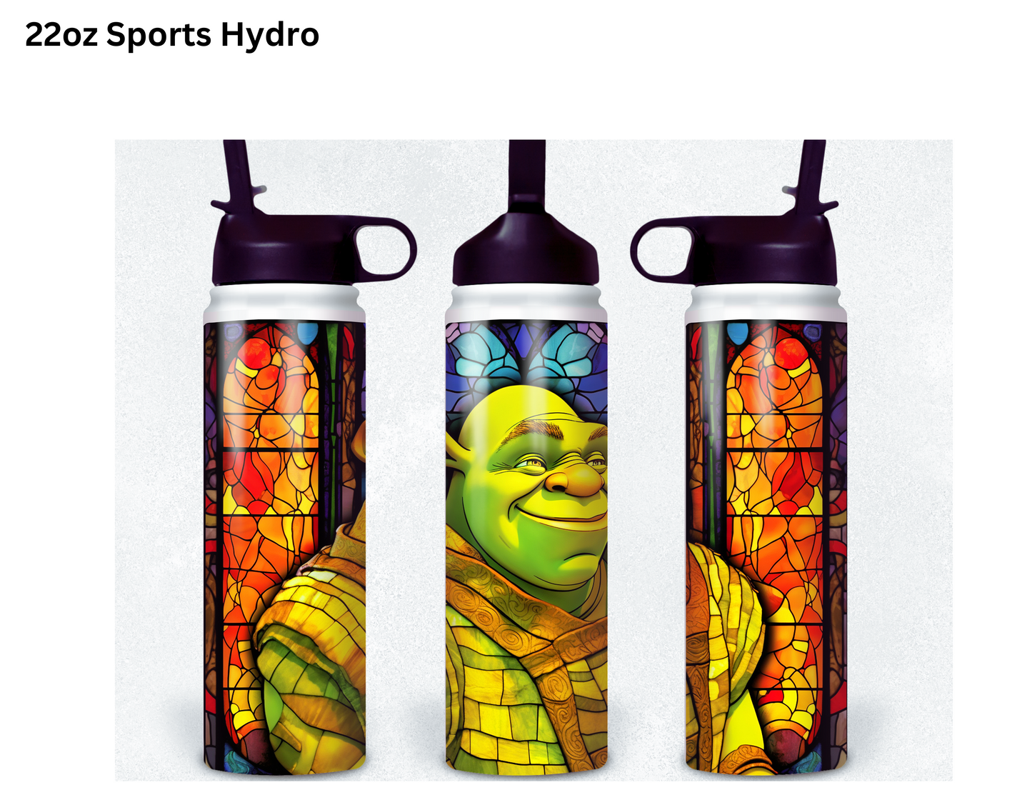 Shrek Stained Glass Tumbler