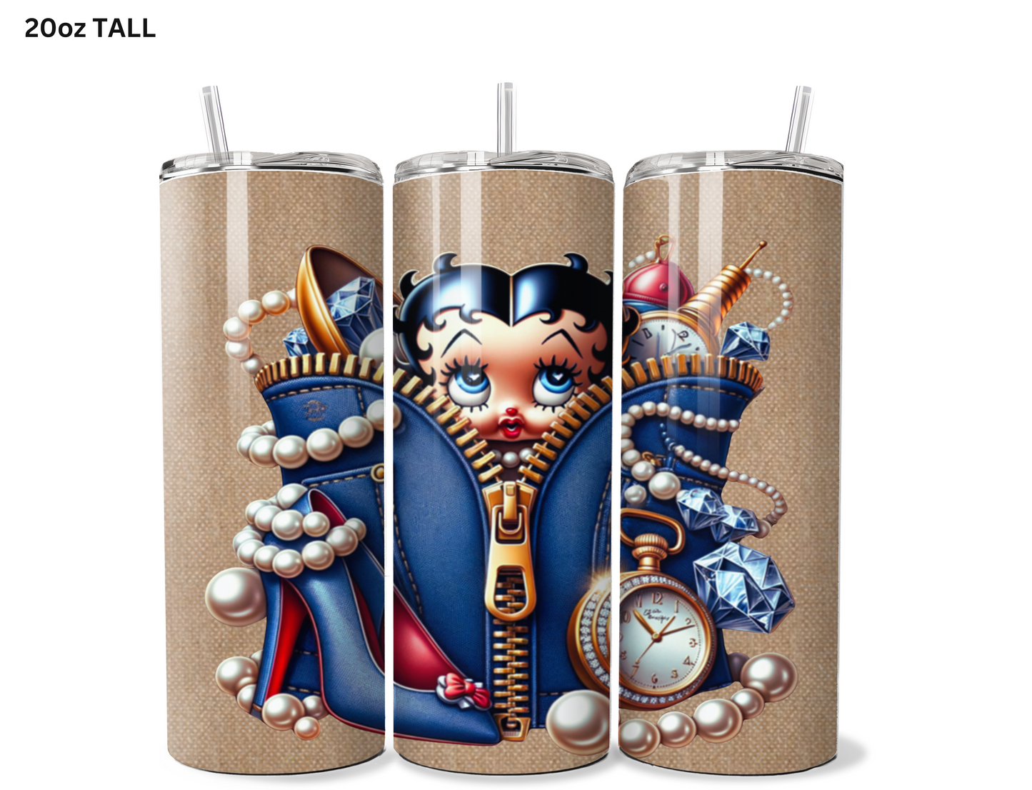 Betty Boo Goodies Bag Tumbler